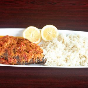 Full Roasted Tilapia with White Rice